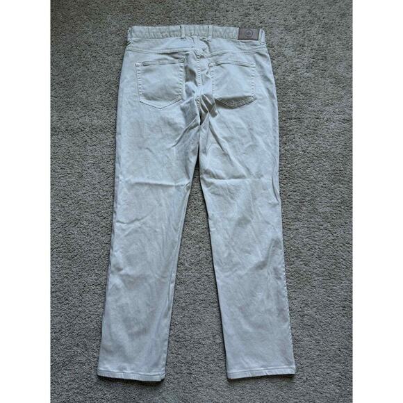 Peter Millar Regular Fit Flat Front Trousers Pants Beige Khaki Men's 34 x 29.5 - Picture 4 of 7